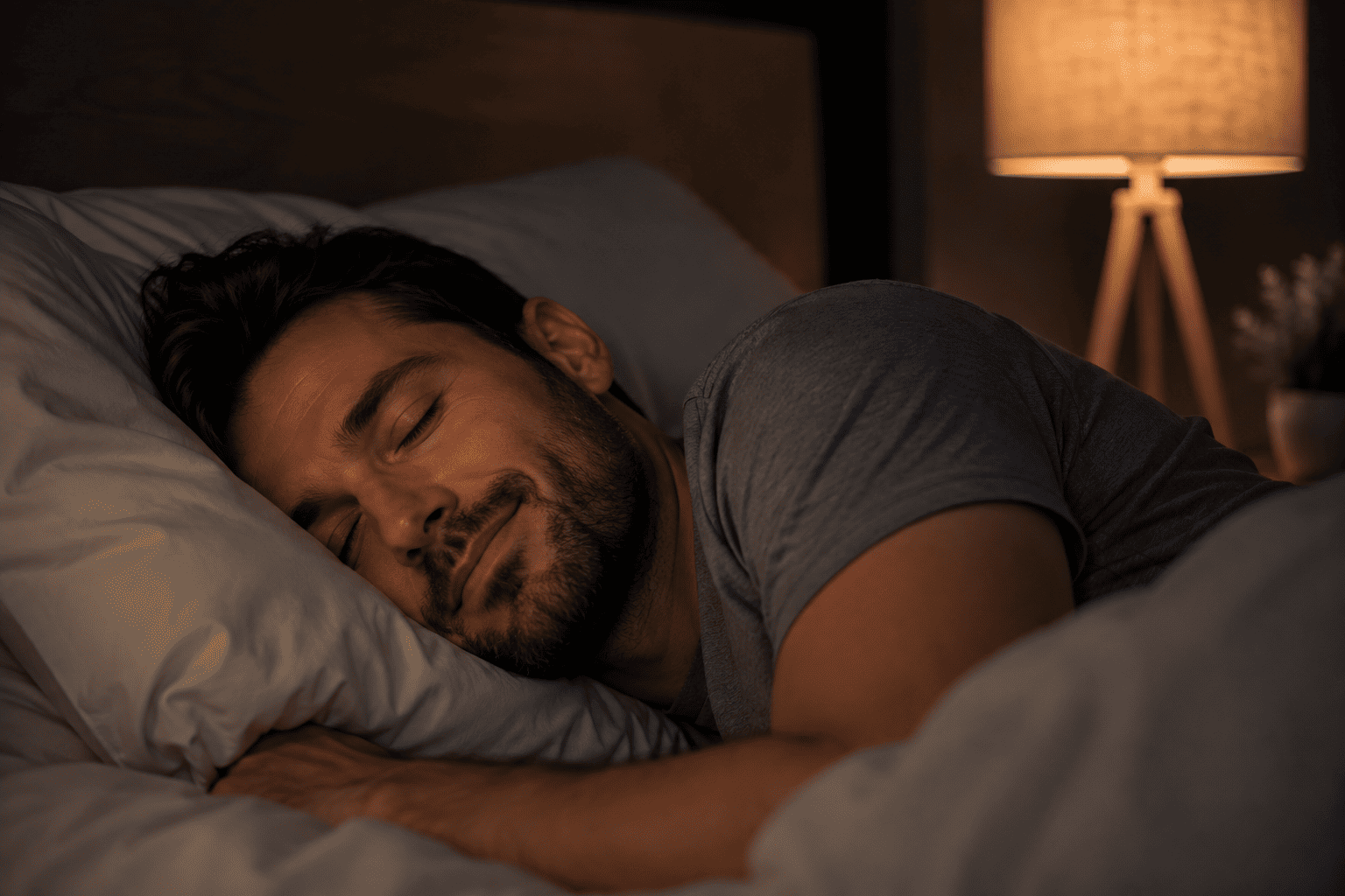 Hombre durmiendo profundamente
